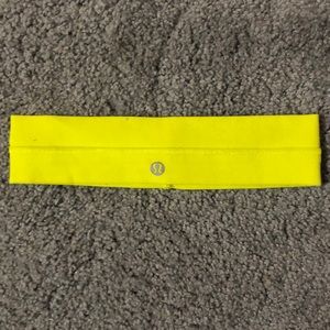 Neon Green/Yellow Lululemon Wide Headband